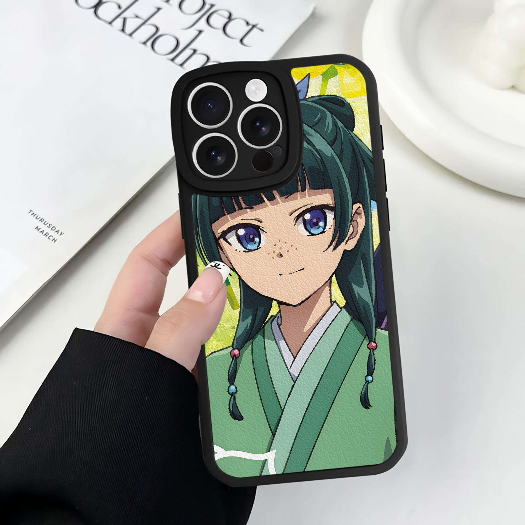薬屋のひとりごと The Apothecary Diaries 【iPhone 16シリーズ対応】シリコンスマホケース（レザー調） 材質：シリコン